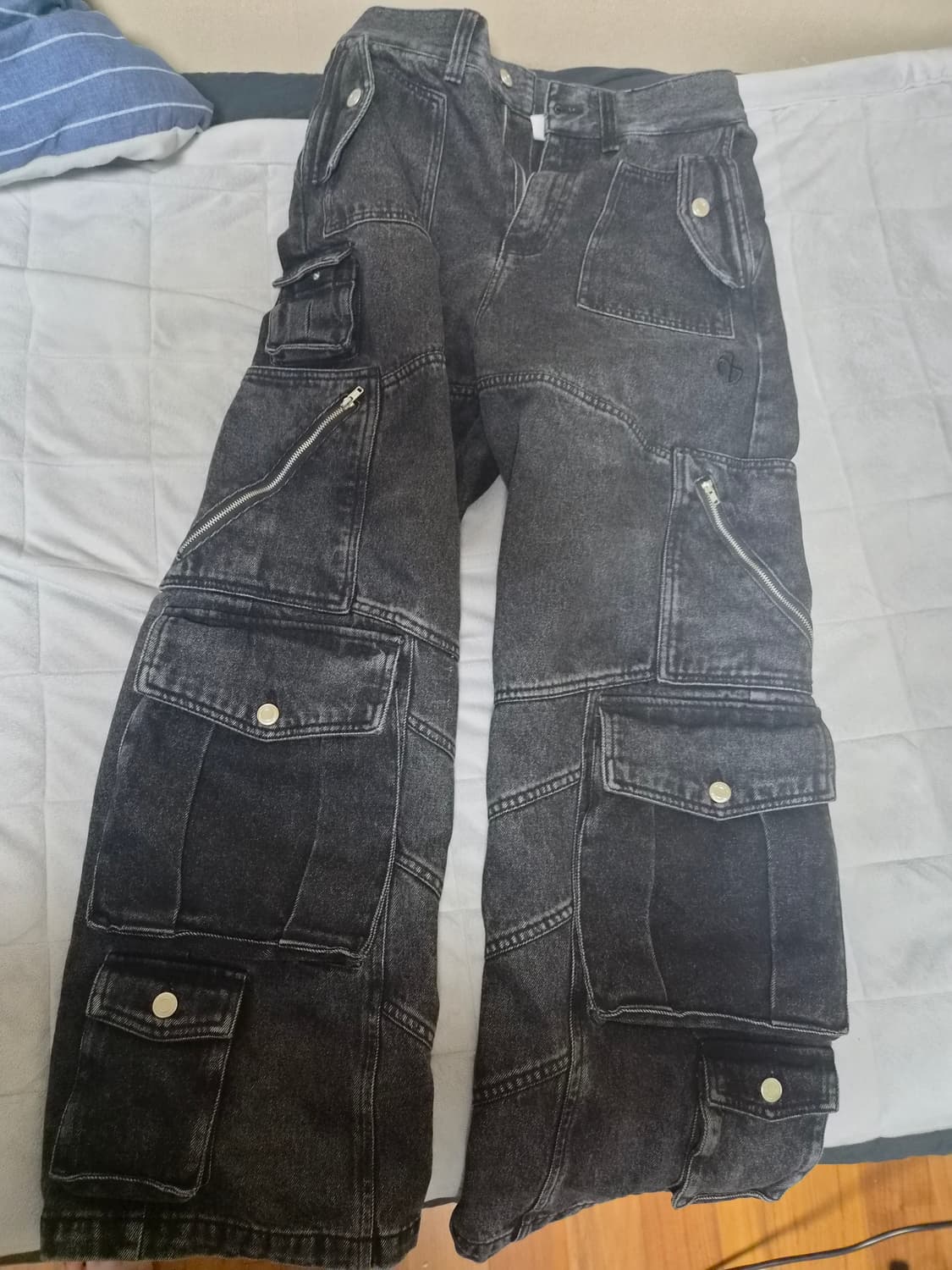 [S] 노매뉴얼 데님 카고 팬츠 상품이미지5