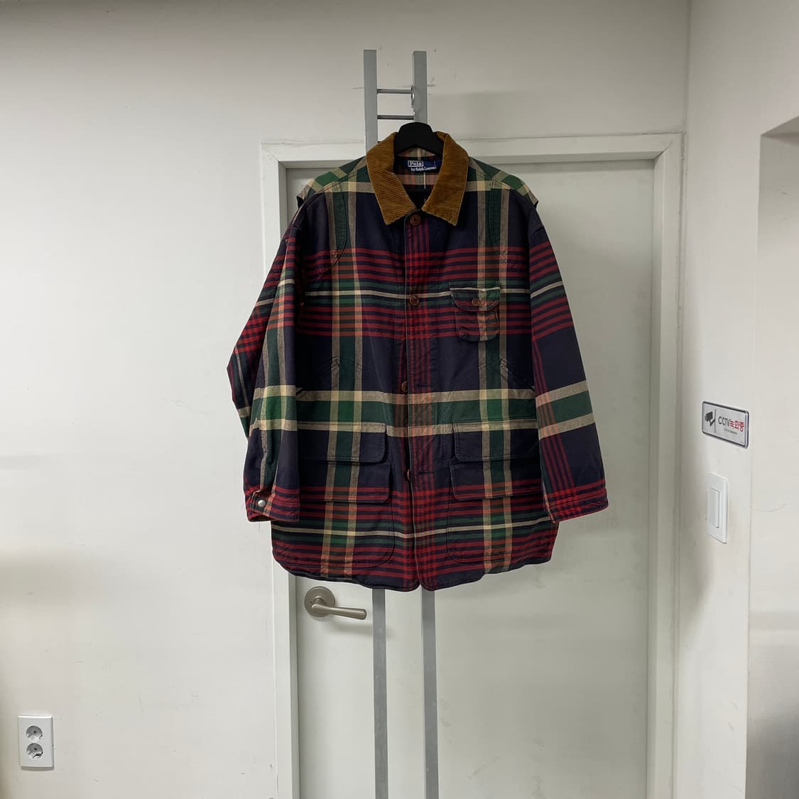 폴로 랄프로렌 체크 헌팅 자켓 L 상품이미지1