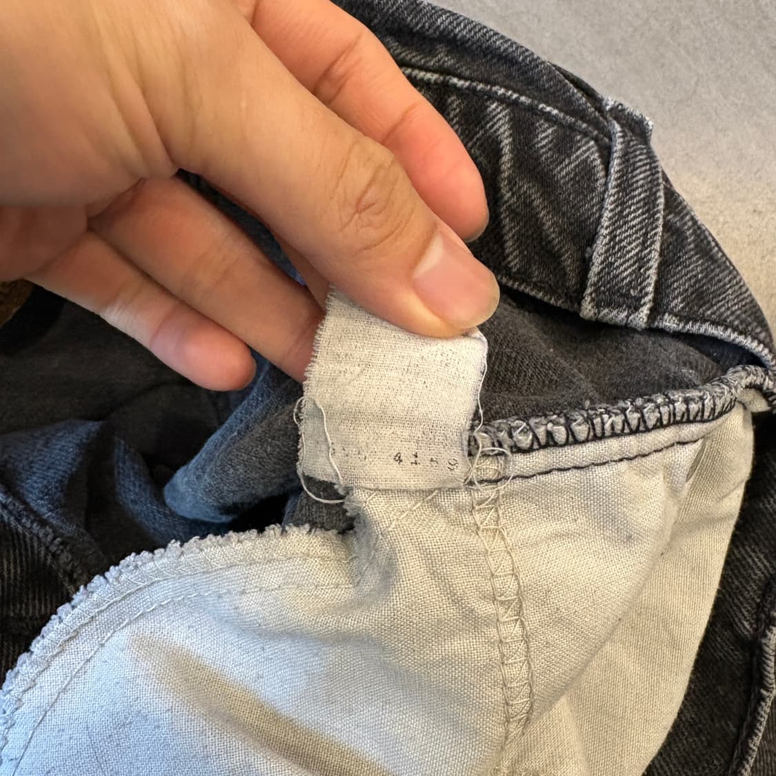 90s Levis 리바이스 550 데님 오렌지탭 블랙 팬츠  상품이미지10