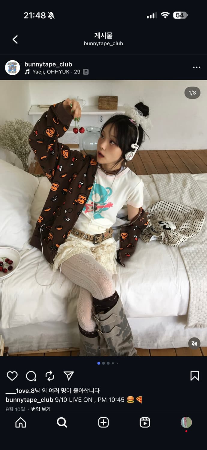 베이프 마일로 모노그램 후드집업 상품이미지3