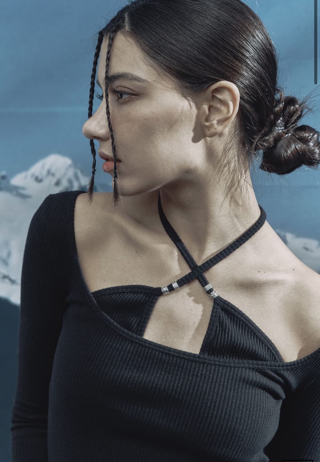 칸다마리츠 (전 SHIPER) 블랙 레이어드 워머 탑 상품이미지3