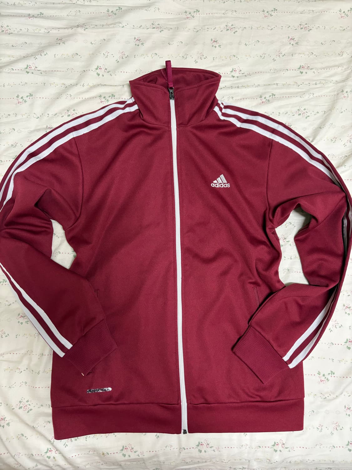 아디다스 트랙탑 삼선 버건디 져지 상품이미지2