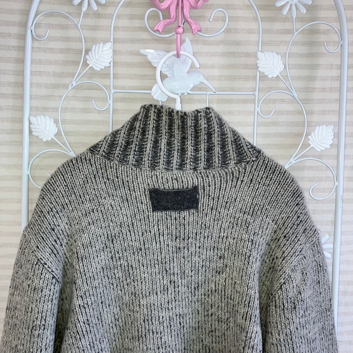 빈티지 멜란지 폴라 집업 y2k 스트릿 갸루 펑키468 상품이미지3