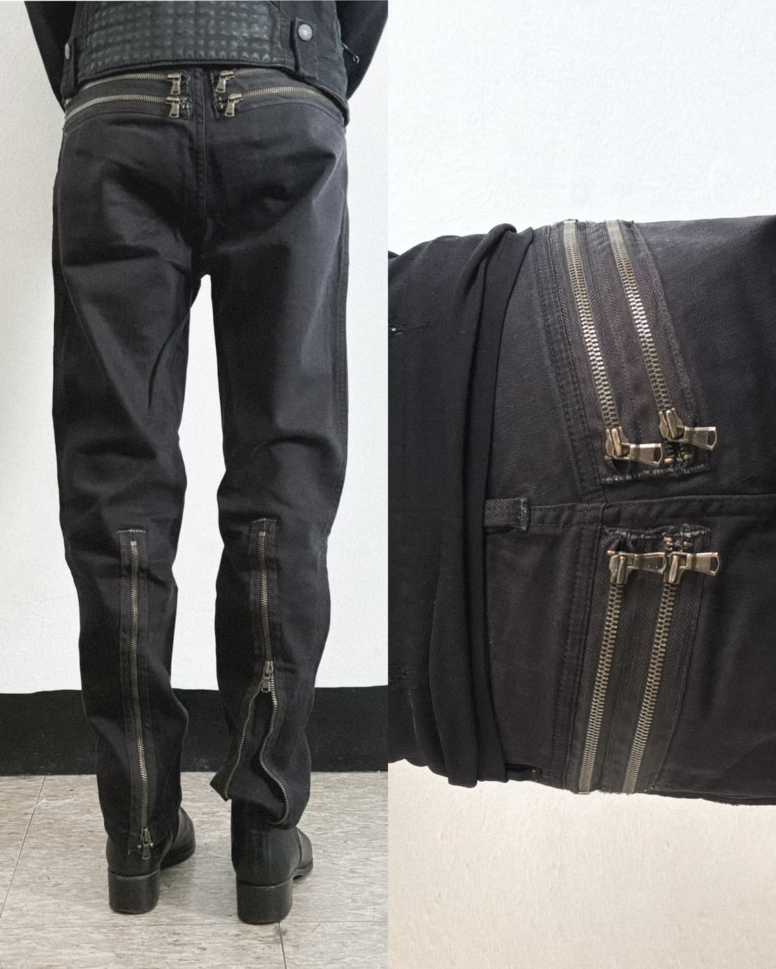 마크제이콥스 멀티지퍼 왁스코팅 바이커데님 상품이미지1