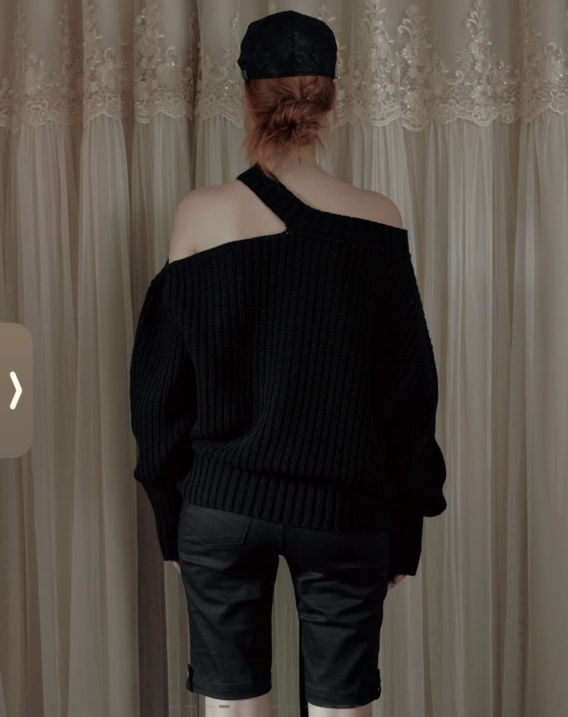 보헤미안서울 neck cut - out loose fit knit 상품이미지3