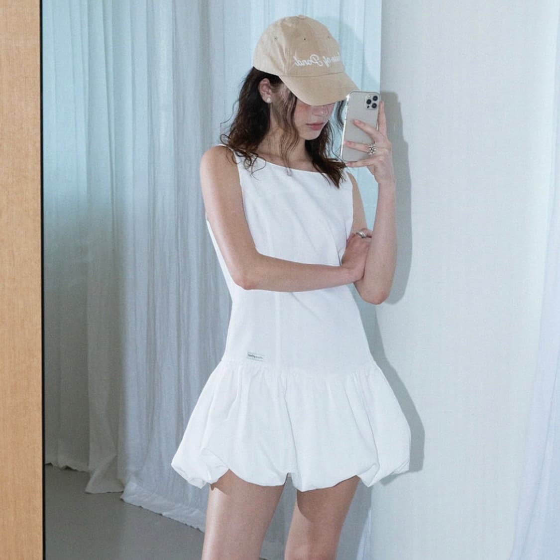 하우스오브폰드 볼륨 텐셀 미니 드레스  상품이미지1