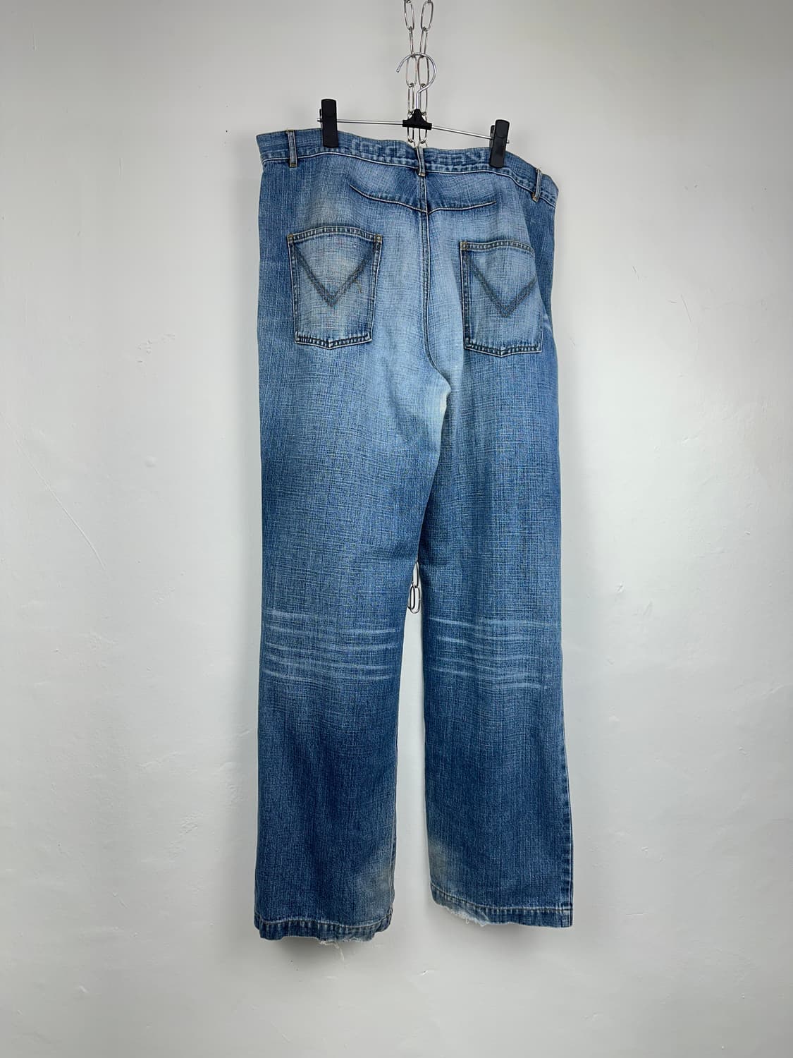 JPN fade lines denim sagging jeans 상품이미지10