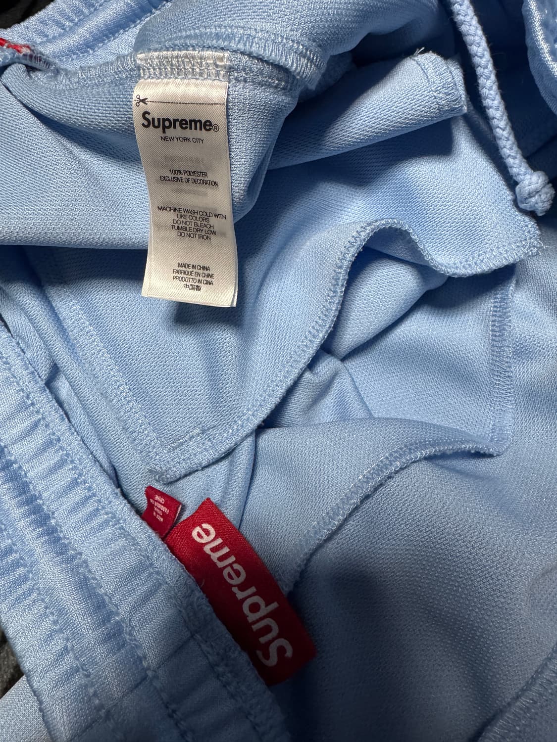 슈프림 트리콧 트랙 팬츠 라이트 블루 상품이미지6