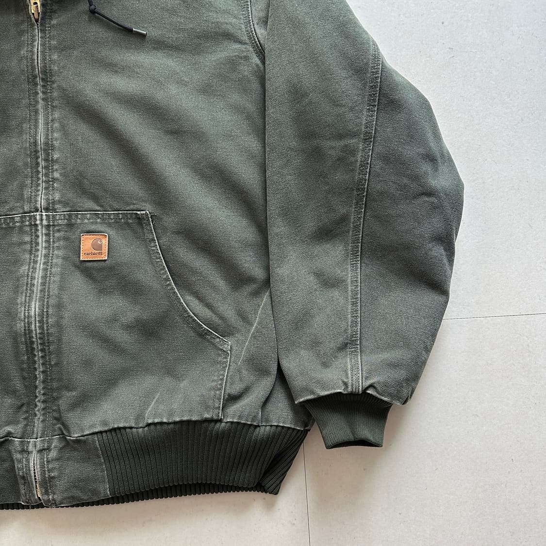 칼하트 J130 MOS 모스 그린 엑티브 자켓 XL 상품이미지3