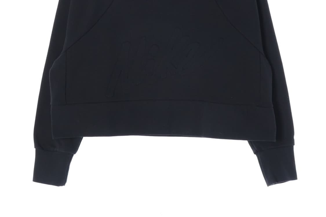 나이키 드라이핏 엠보 빅로고 크롭 맨투맨 블랙 XL 상품이미지4