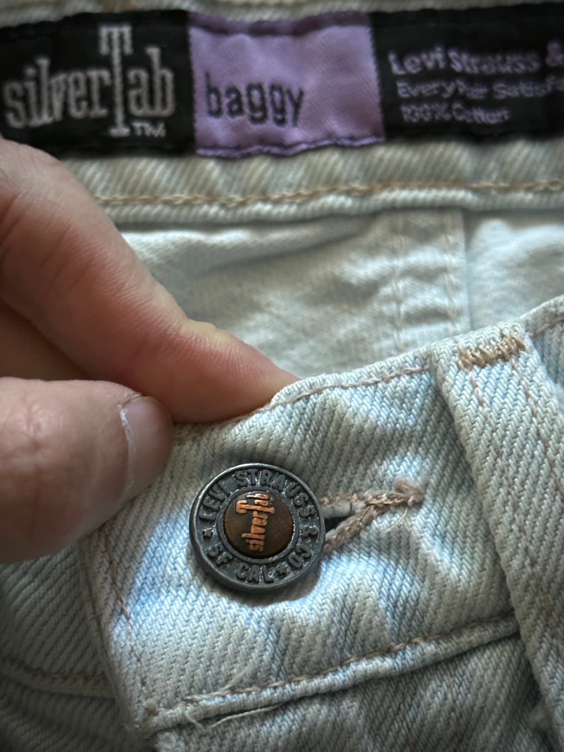 90s USA 리바이스 실버탭 배기핏 데님 팬츠 상품이미지4