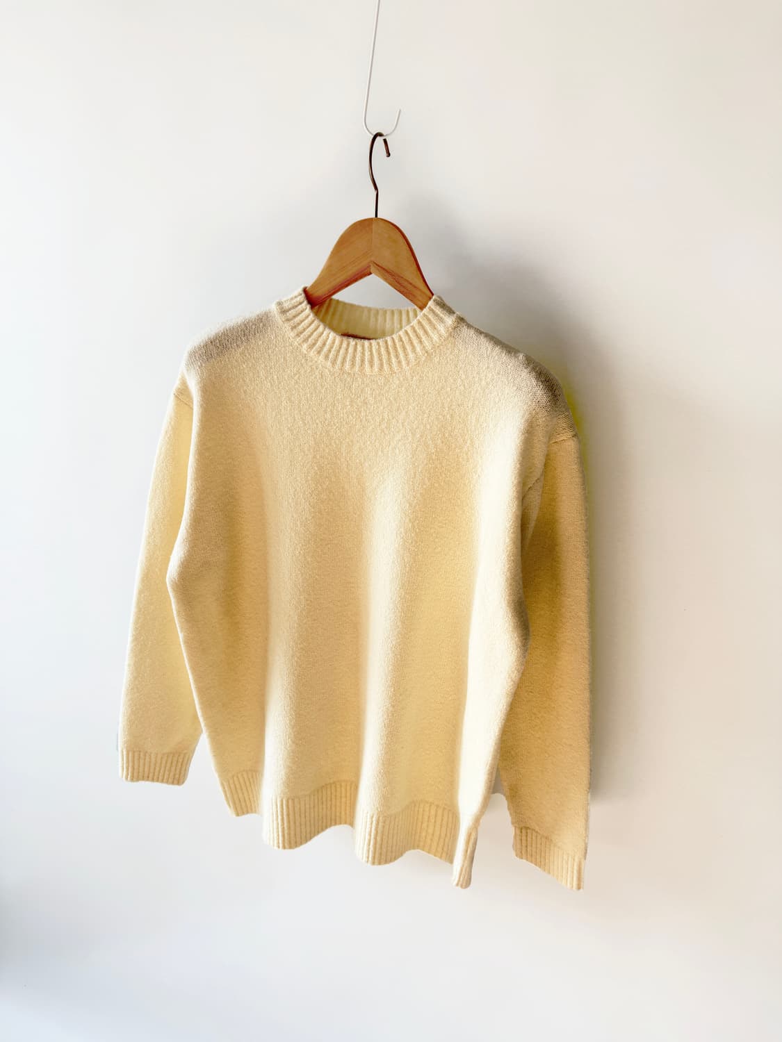 메리노울 알파카 블랜딩 펄 라운드 니트 상품이미지2