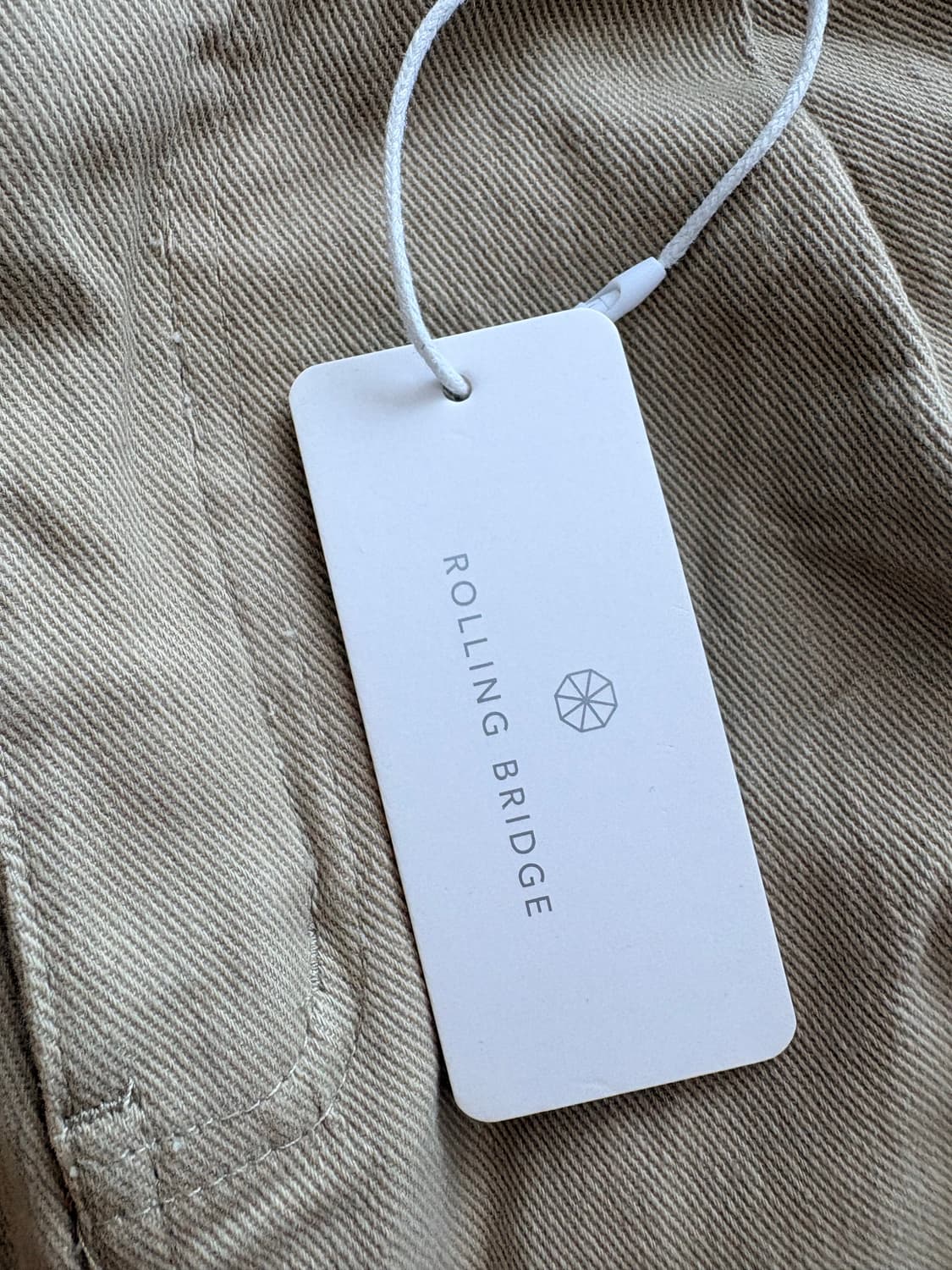 컴팩트 코튼 팬츠 베이지, L 상품이미지4