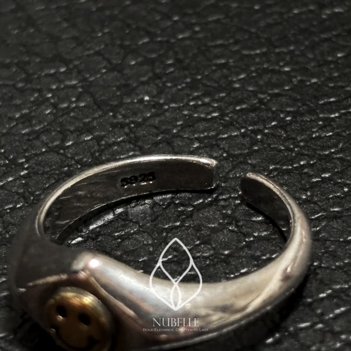 🌗 Smile logo ring / 스마일 925실버 오픈링 반지 상품이미지6
