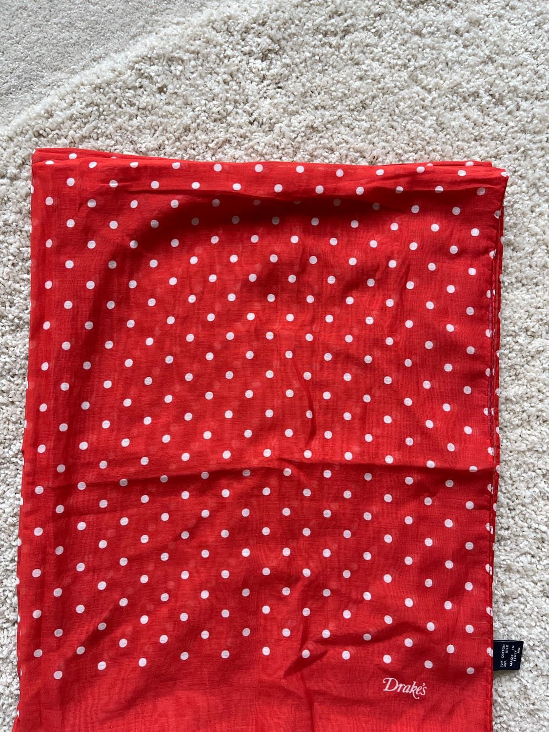 드레익스 도트 실크 블랜드 스카프 상품이미지5