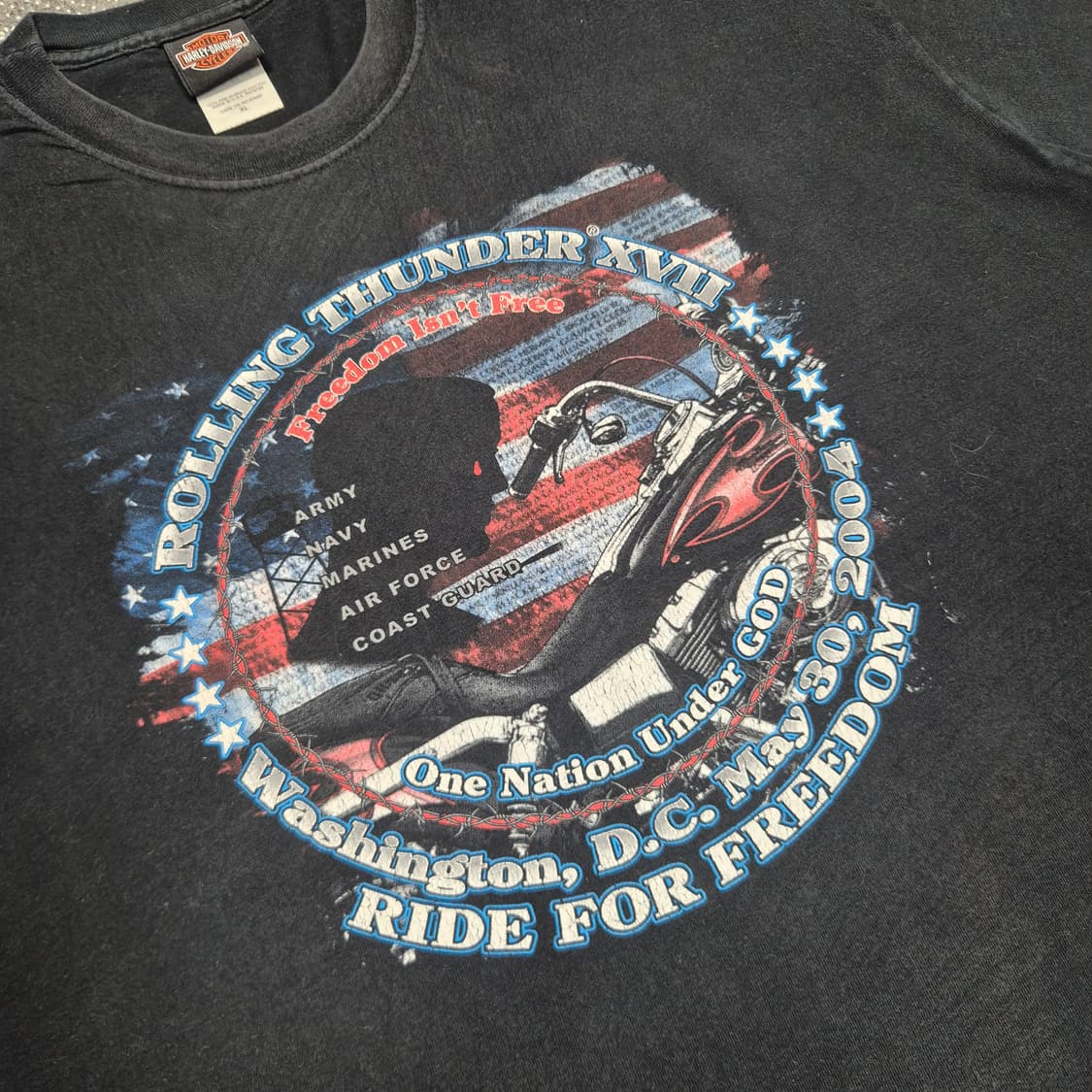 [XL]00s US made 할리데이비슨 워싱턴 -932 상품이미지1