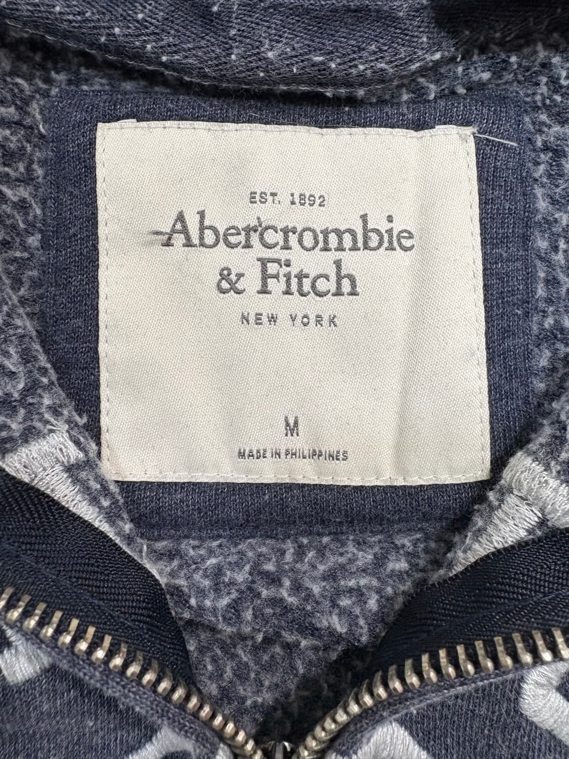 아베크롬비 A&F 울프죠 로고 퍼 트리밍 후드 집업 상품이미지5