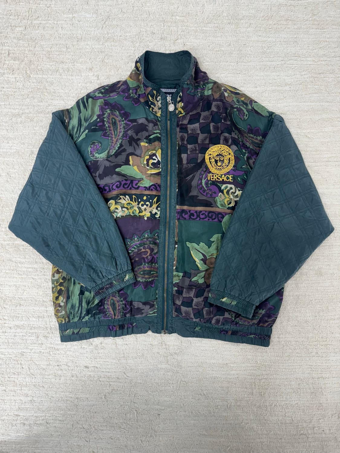 •90s Vintage 베르사체 진스 쿠튀르 자켓 – 메두사 로고 상품이미지1