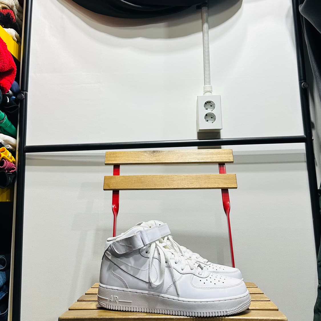 265) 나이키 운동화 남성 남자 신발 에어포스1 올백 미드  상품이미지1