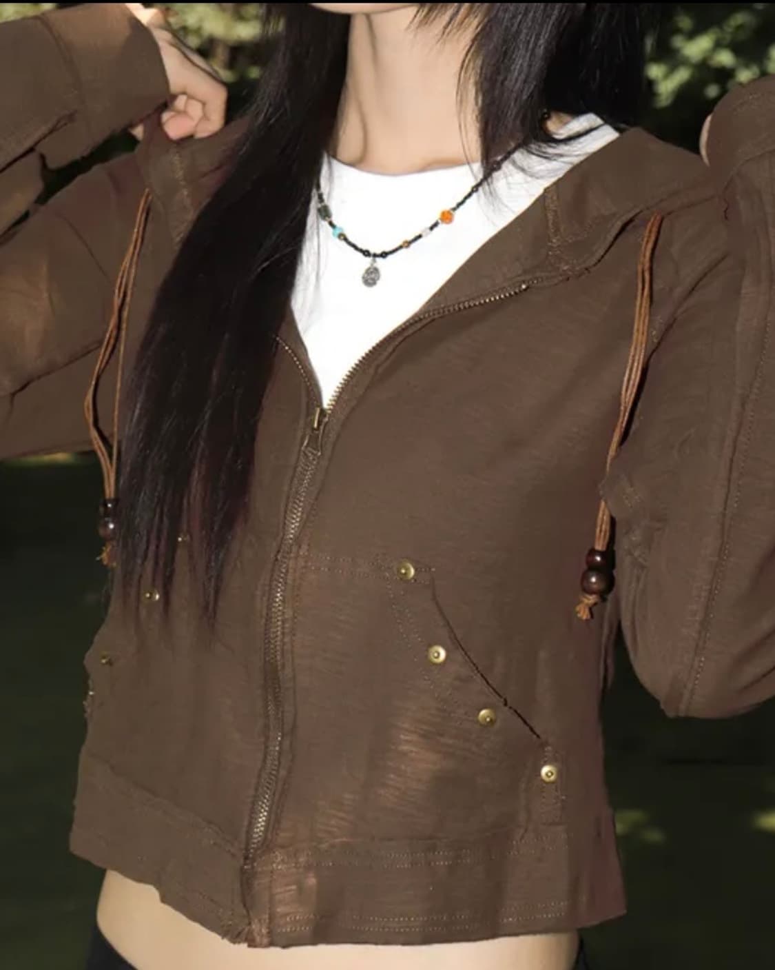 원더원더 빈티지 후드집업(현재 못 구하는 제품) 상품이미지1