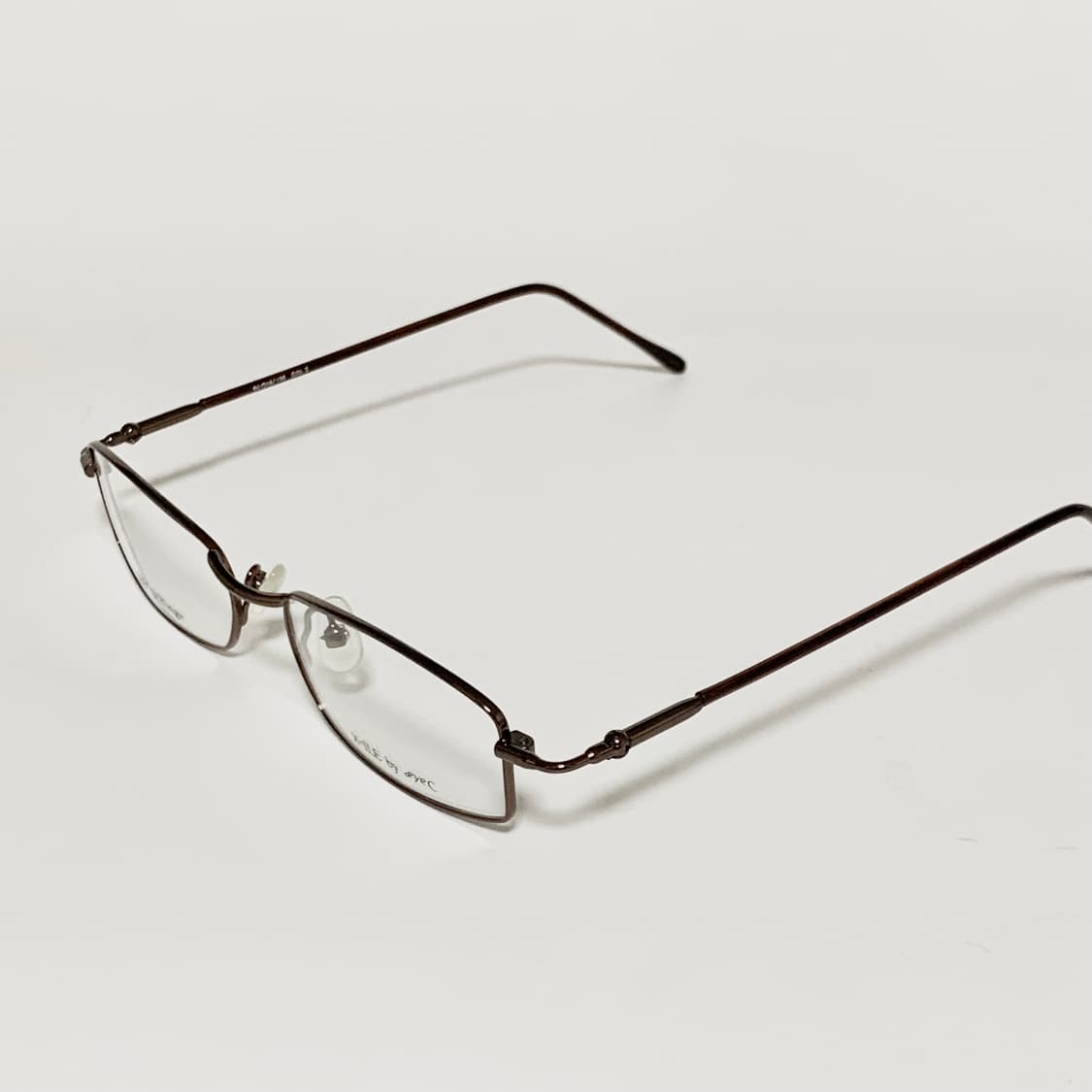 995 데드스탁 빈티지 안경테 메탈 브라운 슬림 직사각형 남녀공용 초경량 상품이미지4