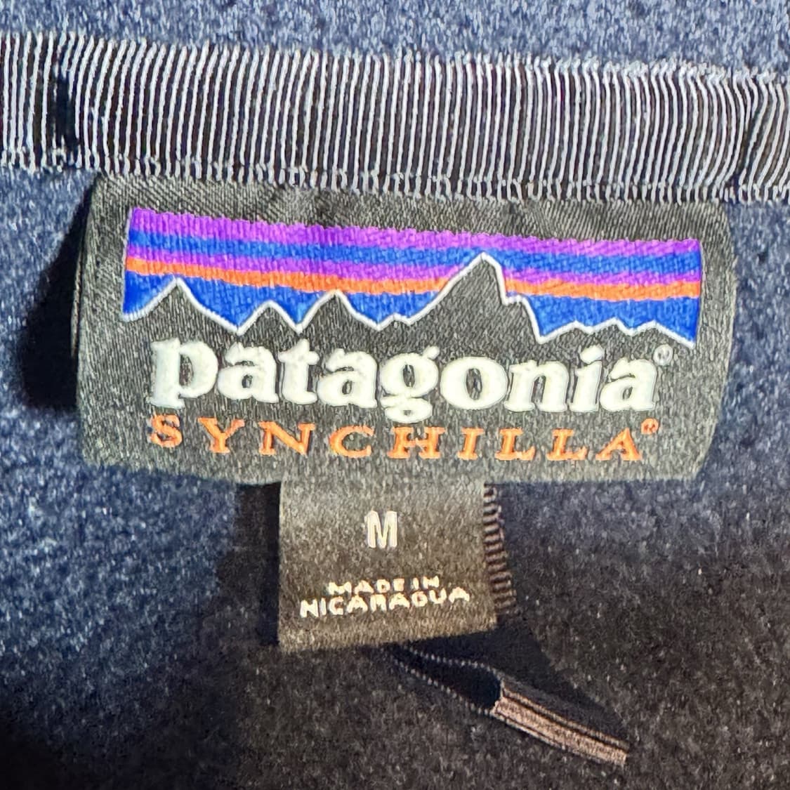 20FW 파타고니아 신칠라 스냅-티 플리스 네이비/레드 상품이미지4