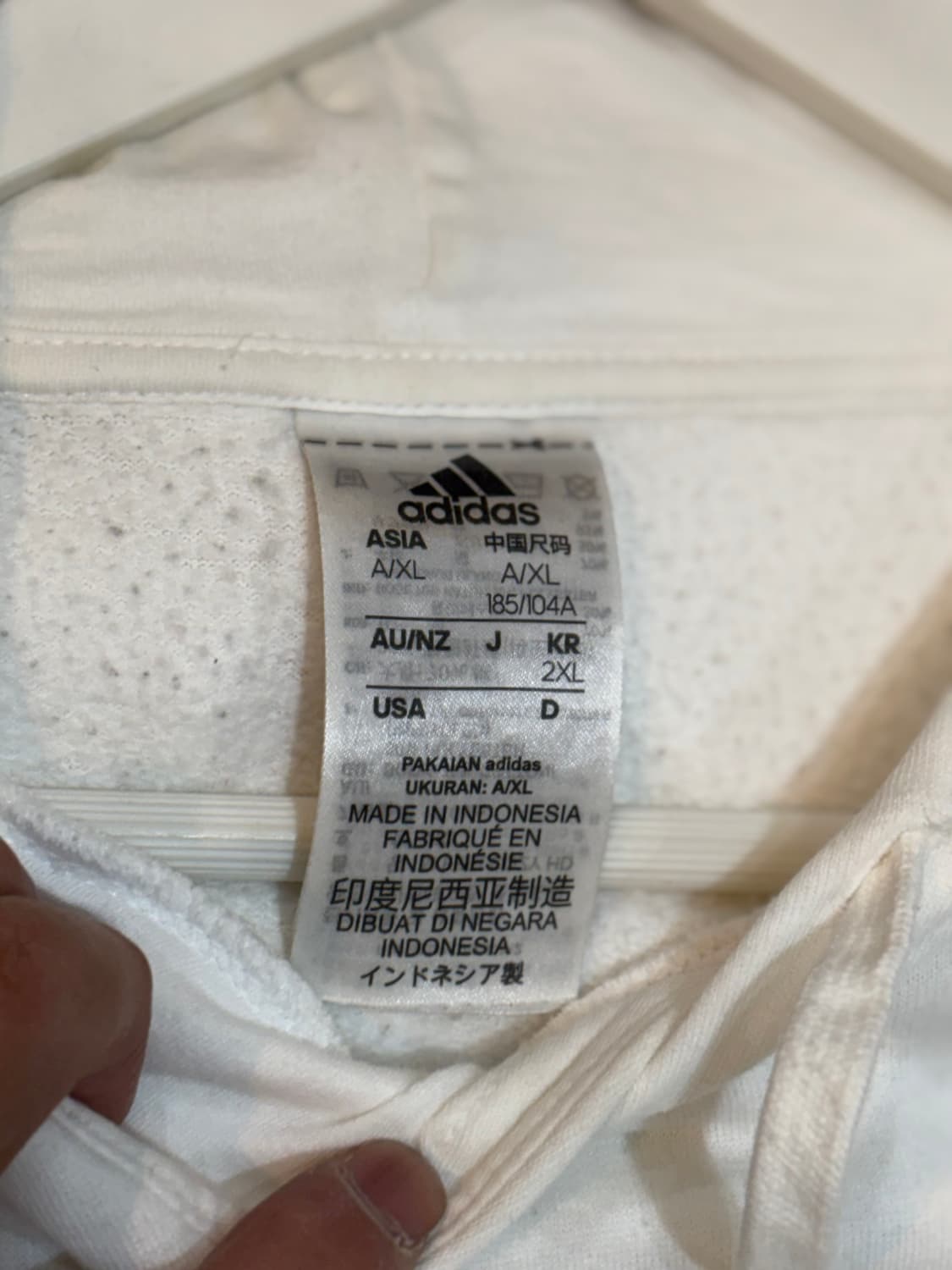 아디다스 후드티 화이트 110사이즈 상품이미지5