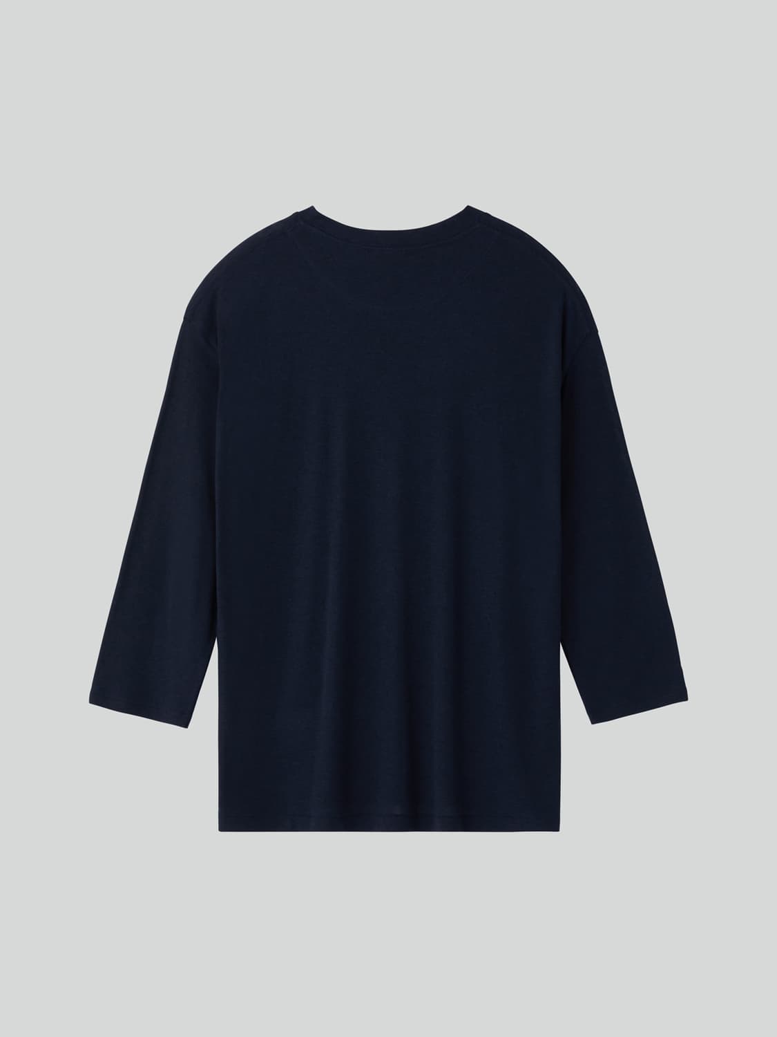 렉토 26SS 울 블렌드 루즈핏 탑 7부 티셔츠 인디고 네이비 상품이미지6