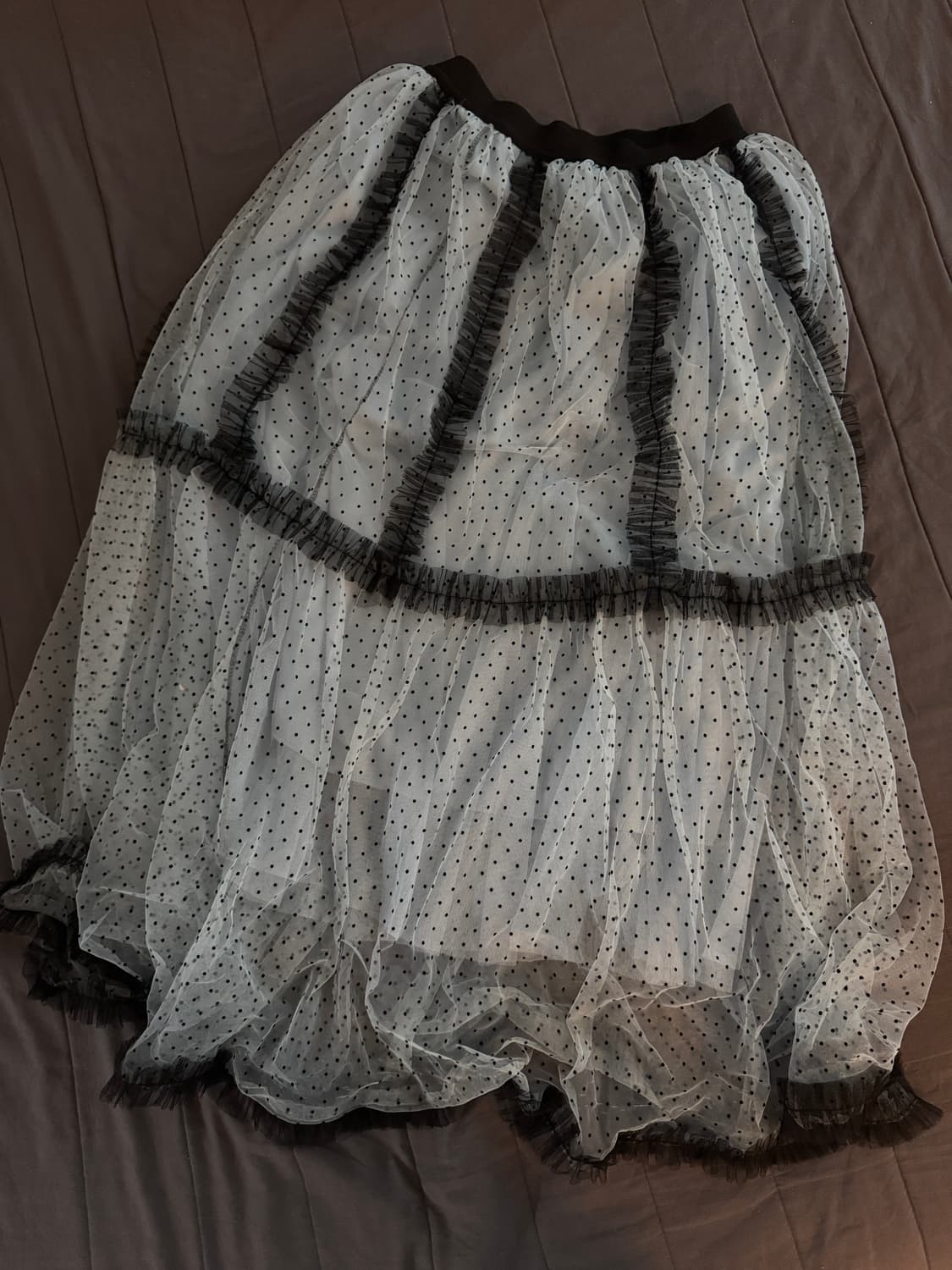 재패니즈 빈티지 도트 롱 스커트 상품이미지1