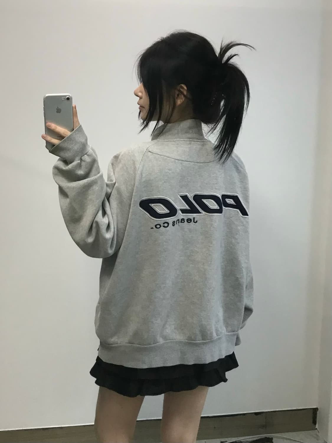 폴로 진스컴퍼니 빅로고 코튼 바시티 자켓 상품이미지1