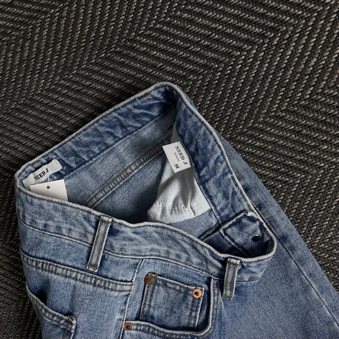 빈티지 우먼스 디스트로이드 슬림 데님 팬츠o 3648 상품이미지4