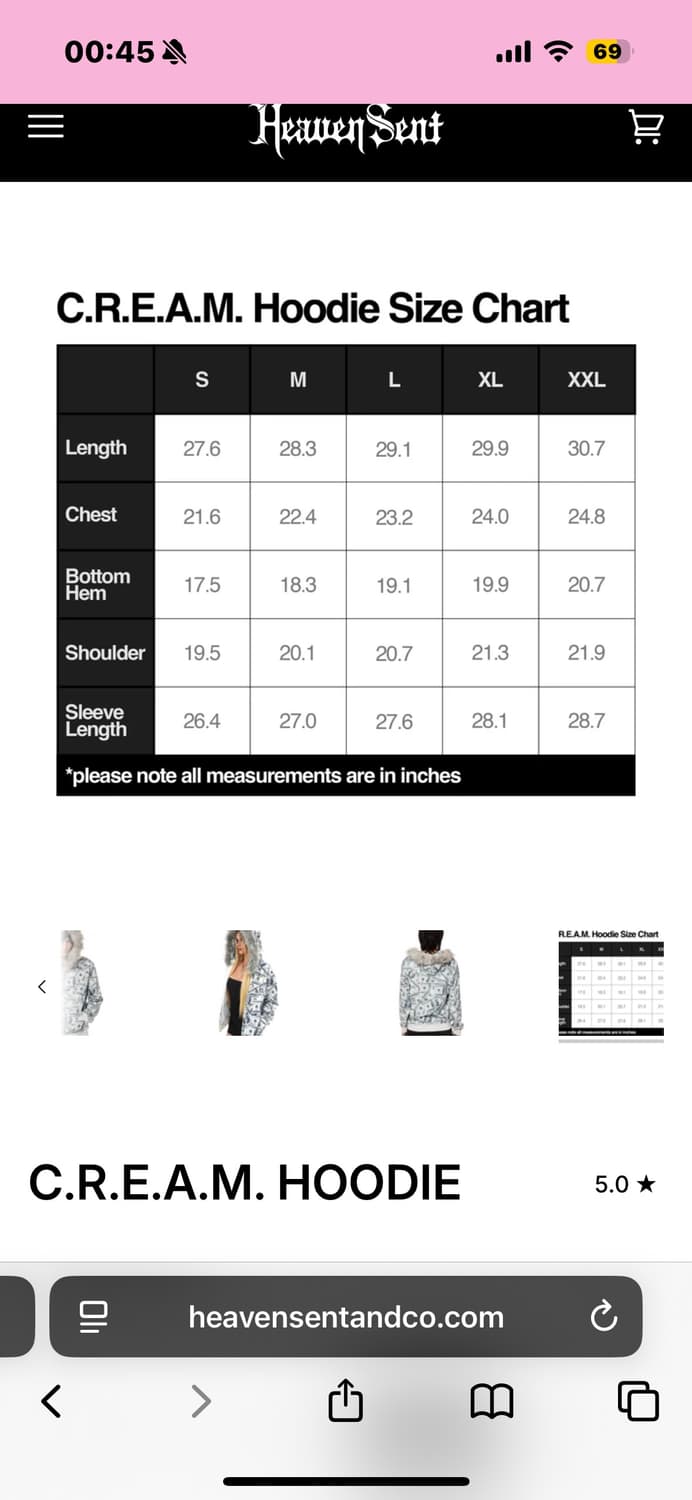 heaven sent 달러 퍼 후드집업 상품이미지3