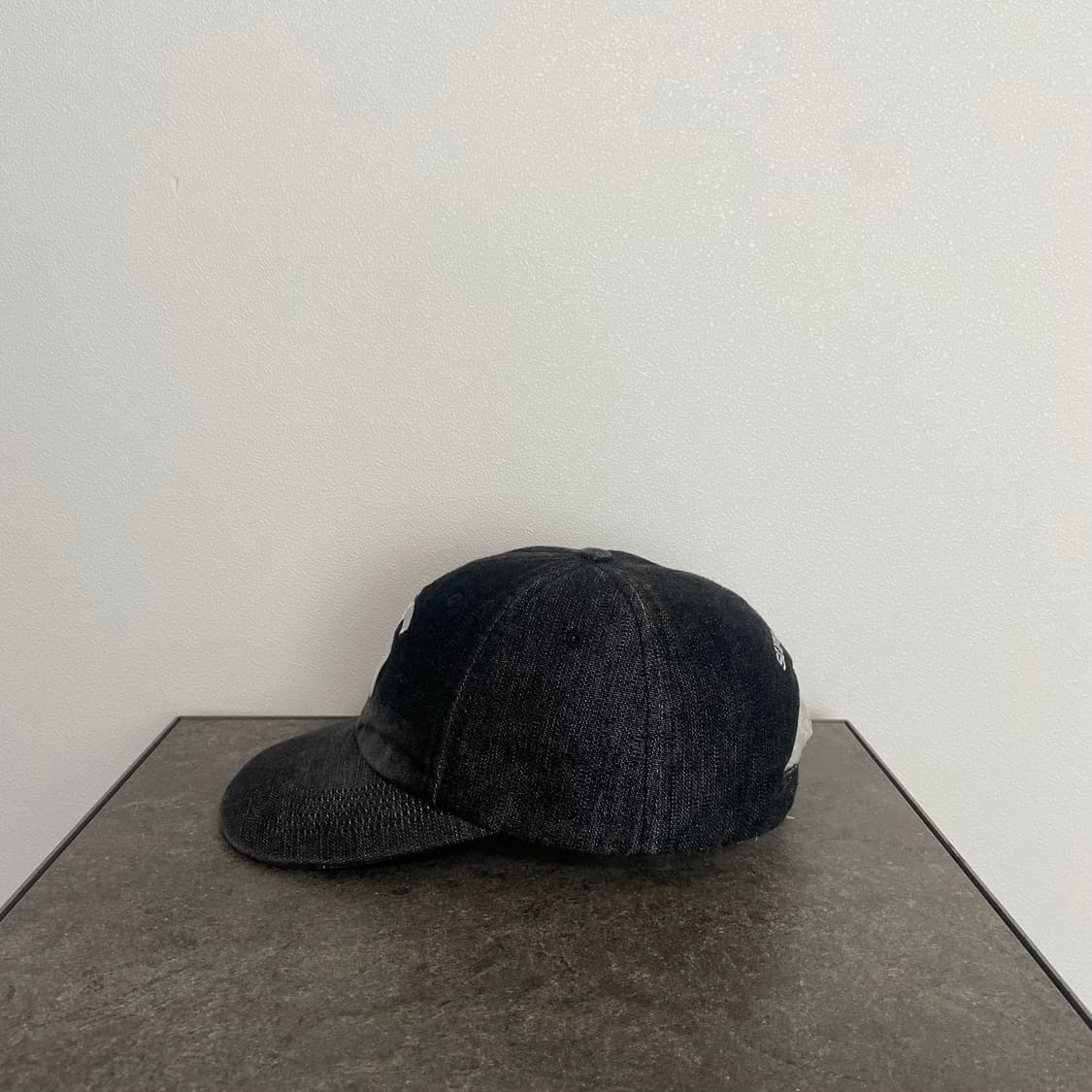 (OS) 슈프림 S로고 볼캡 모자 코듀라 데님 블랙 상품이미지2