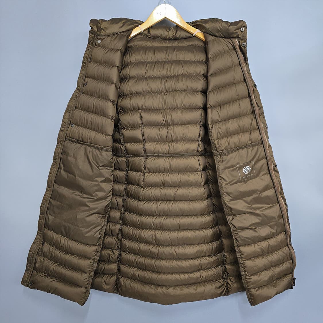 코오롱스포츠 경량 롱다운 패딩 브라운 105 상품이미지5