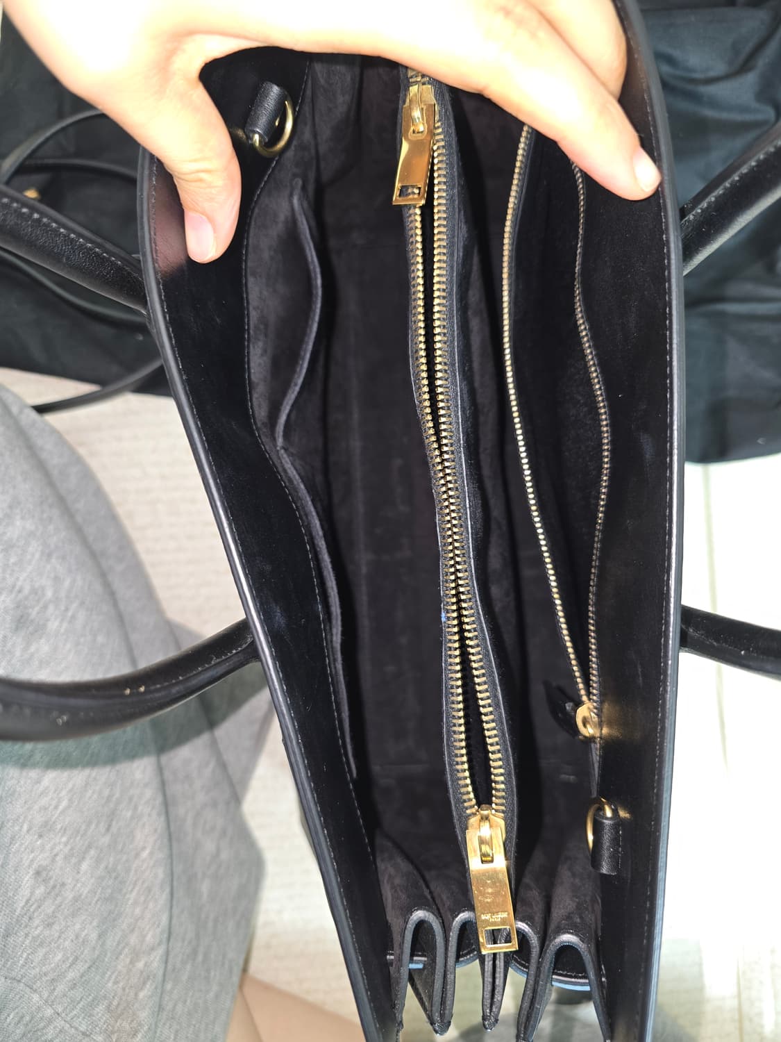 생로랑 삭드주르 블랙 토드백 숄더백 상품이미지7