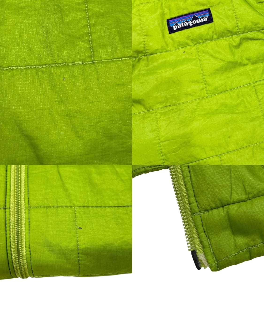 파타고니아 빈티지 나노 프리마로프트 라임 그린 베스트 조끼 M 상품이미지6