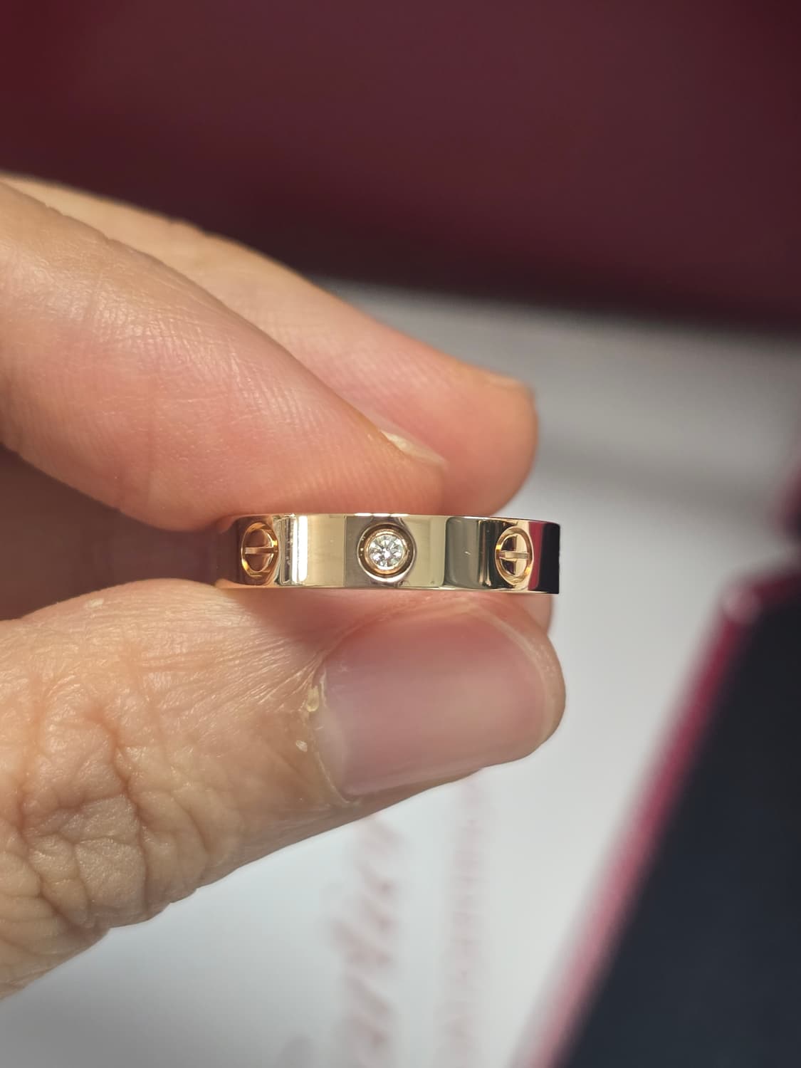 까르띠에 러브링 다이아 핑골 52호 새상품 풀박스 상품이미지4