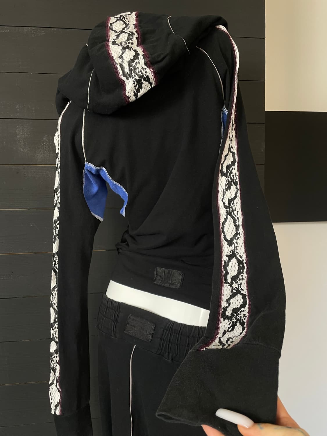 L.G.B 파이톤 뱀피 트레이닝 복서 후드 세트 상품이미지5