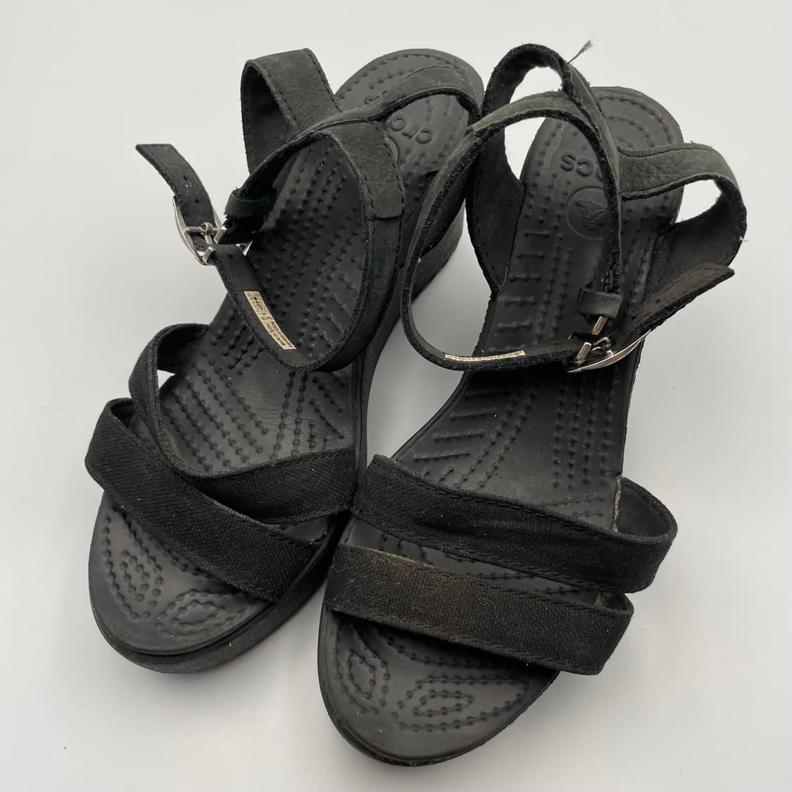 크록스 블랙 여성 샌들 슬리퍼 W6 / 230 상품이미지1