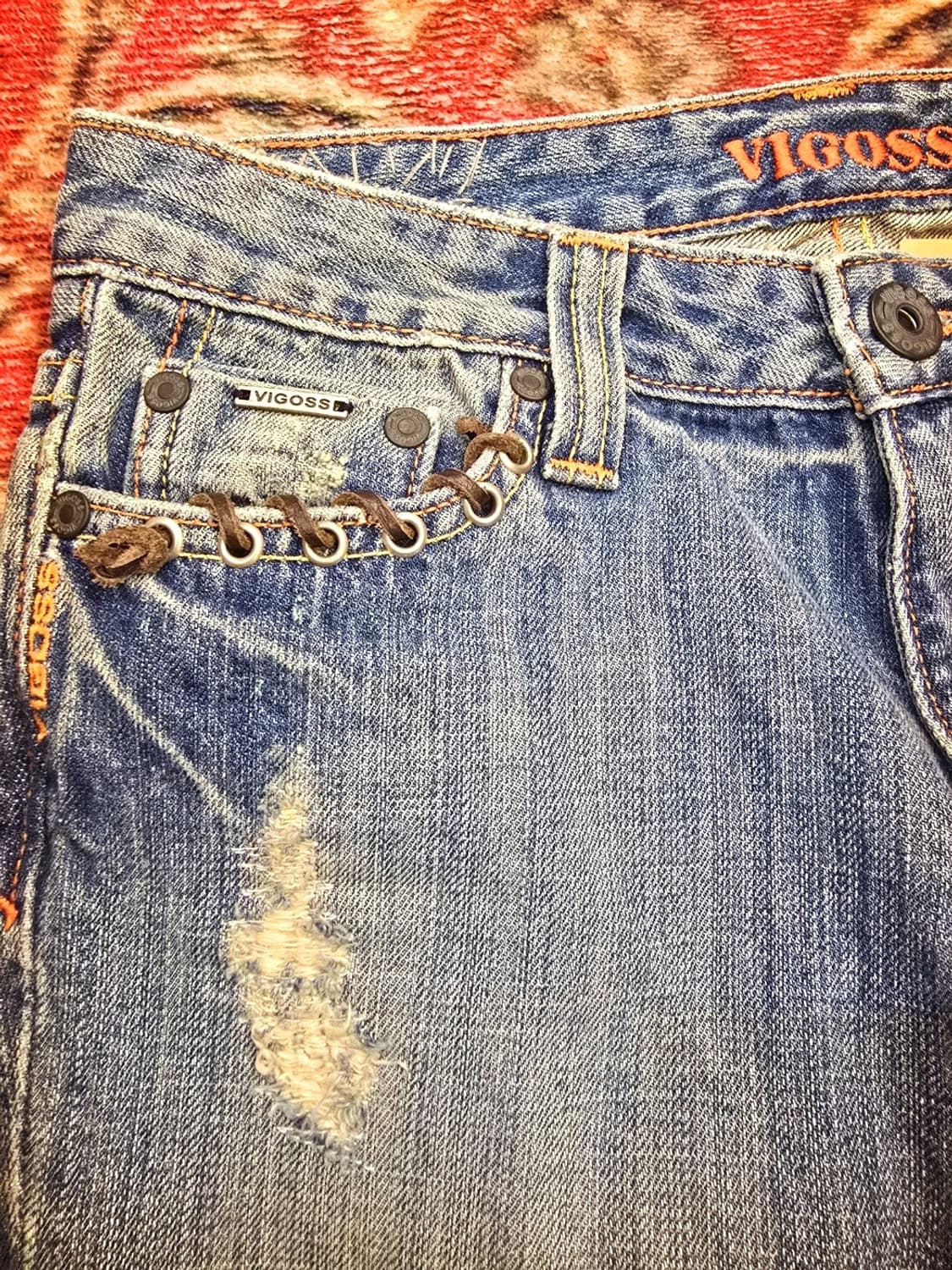 비고스(VIGOSS)로우 라이즈 부츠컷 데님팬츠 상품이미지5