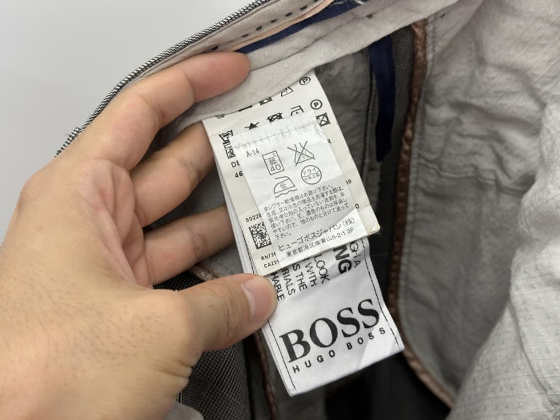 HUGO BOSS 체크 스트레이트 팬츠 (32) 상품이미지10