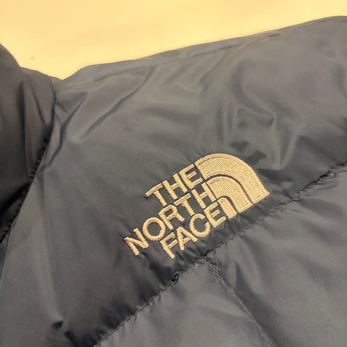 [100] 노스페이스 다운 퀼팅 패딩 블루 700 B457 상품이미지4