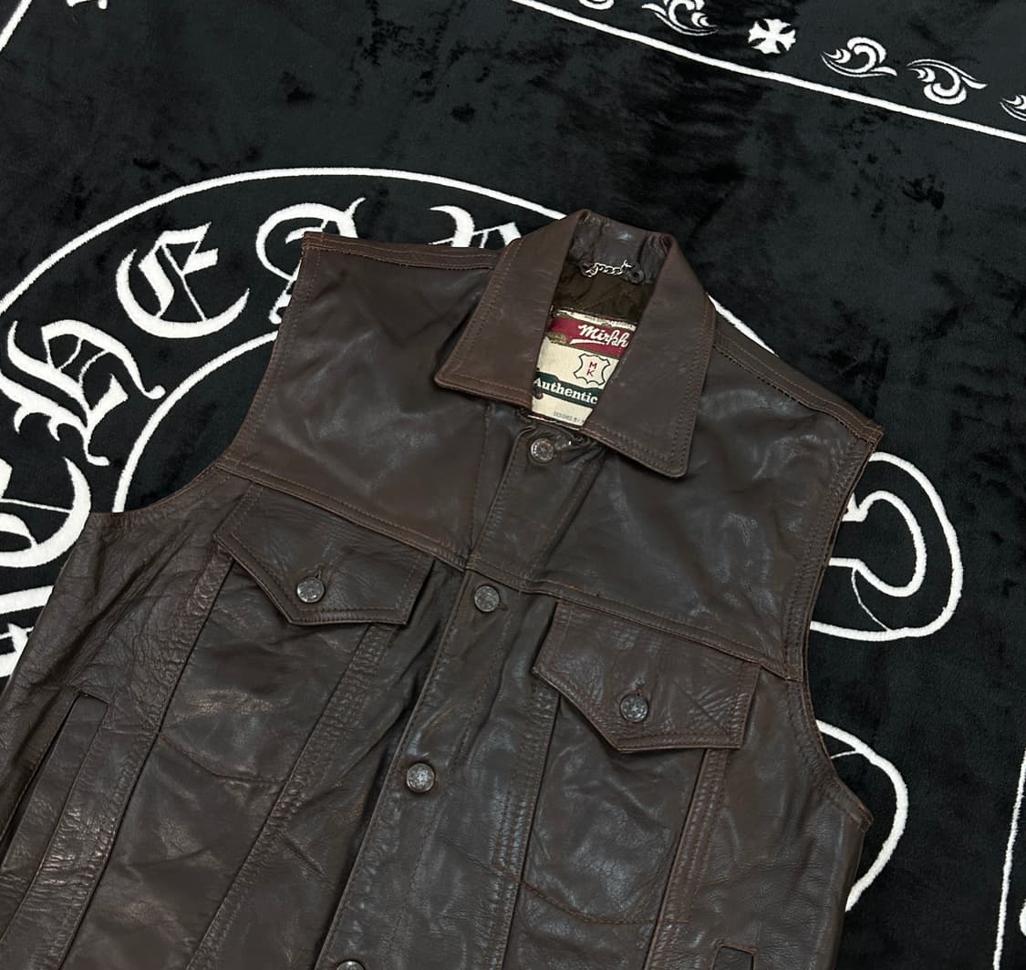 Mirkha Vintage Leather 레더베스트 L 상품이미지1