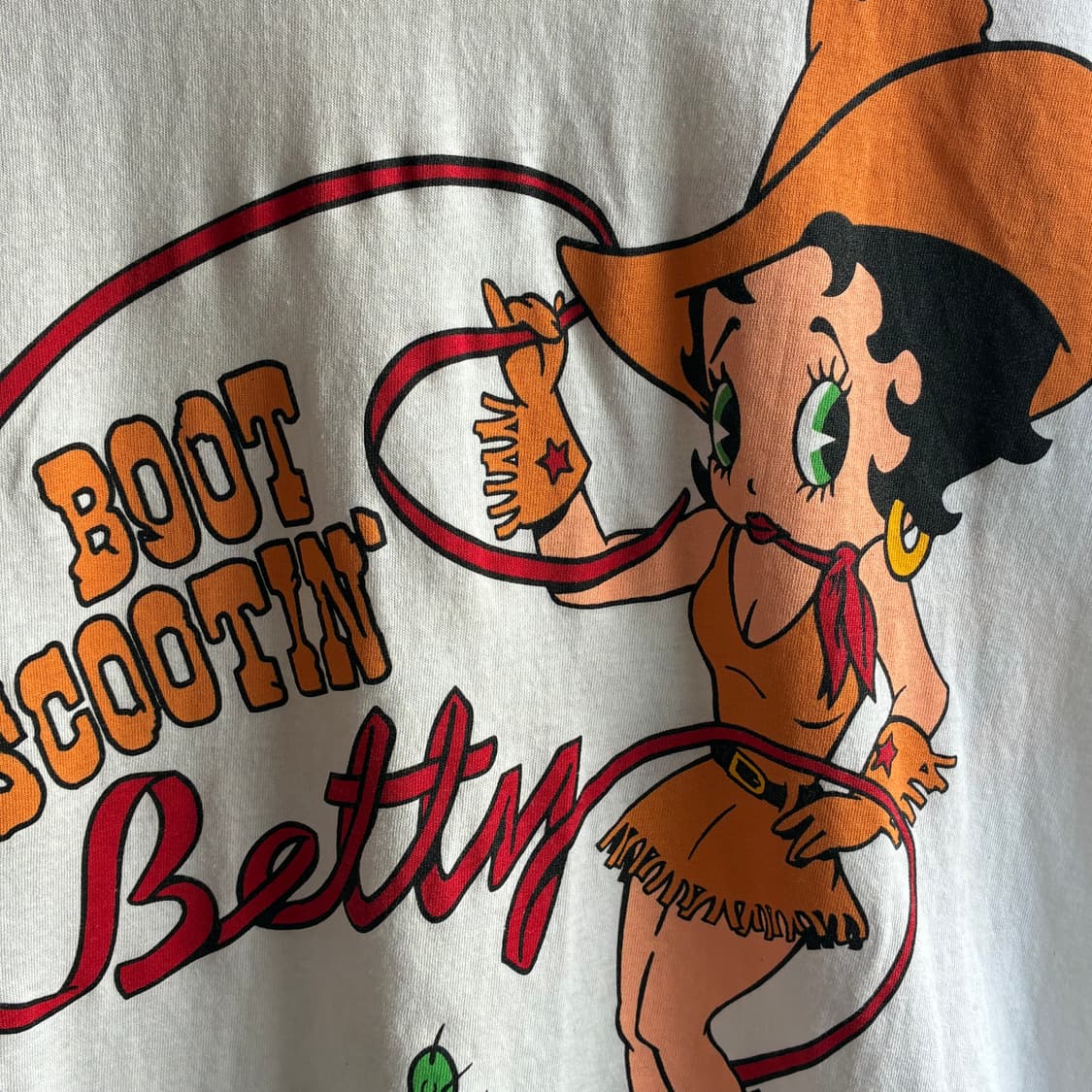 90’s Betty Boop Cowgirl Tee 상품이미지5