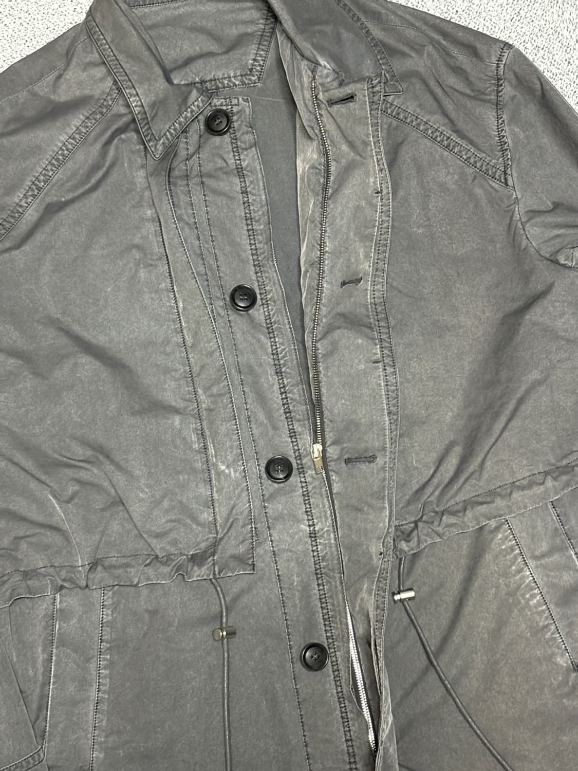 48)준지 JUUN.J 가먼트 다잉 트렌치 코트 상품이미지4