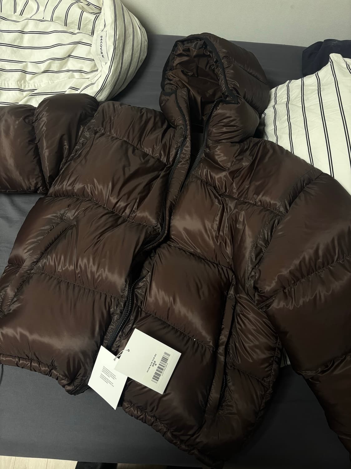 주앙옴므 마이크로 립스탑 덕다운 패딩 상품이미지2