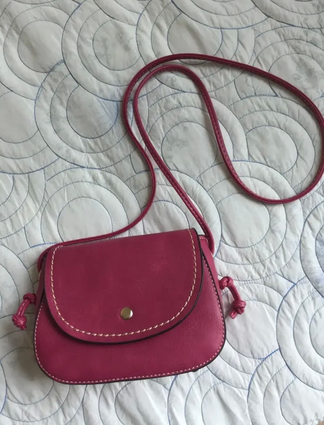 빈티지 핑크 미니 크로스백  상품이미지1