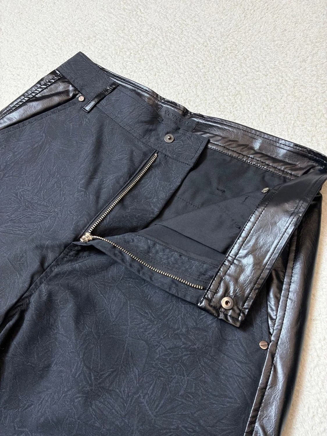 본바트 VONVAT 펑크 코팅 배색 팬츠 PN7188 상품이미지3