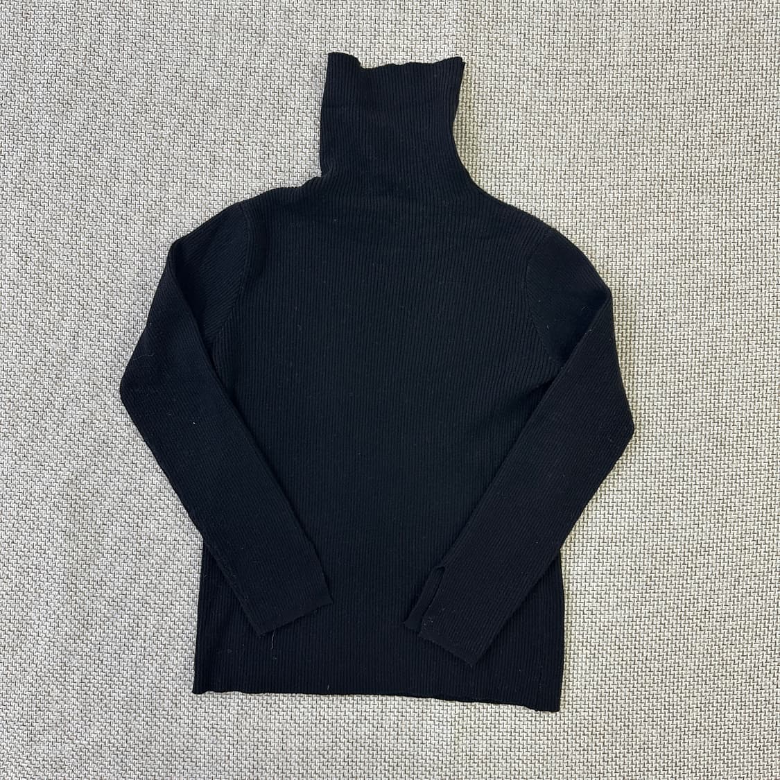 실측확인 블랙 터틀넥 니트 스웨터 0331D 상품이미지3