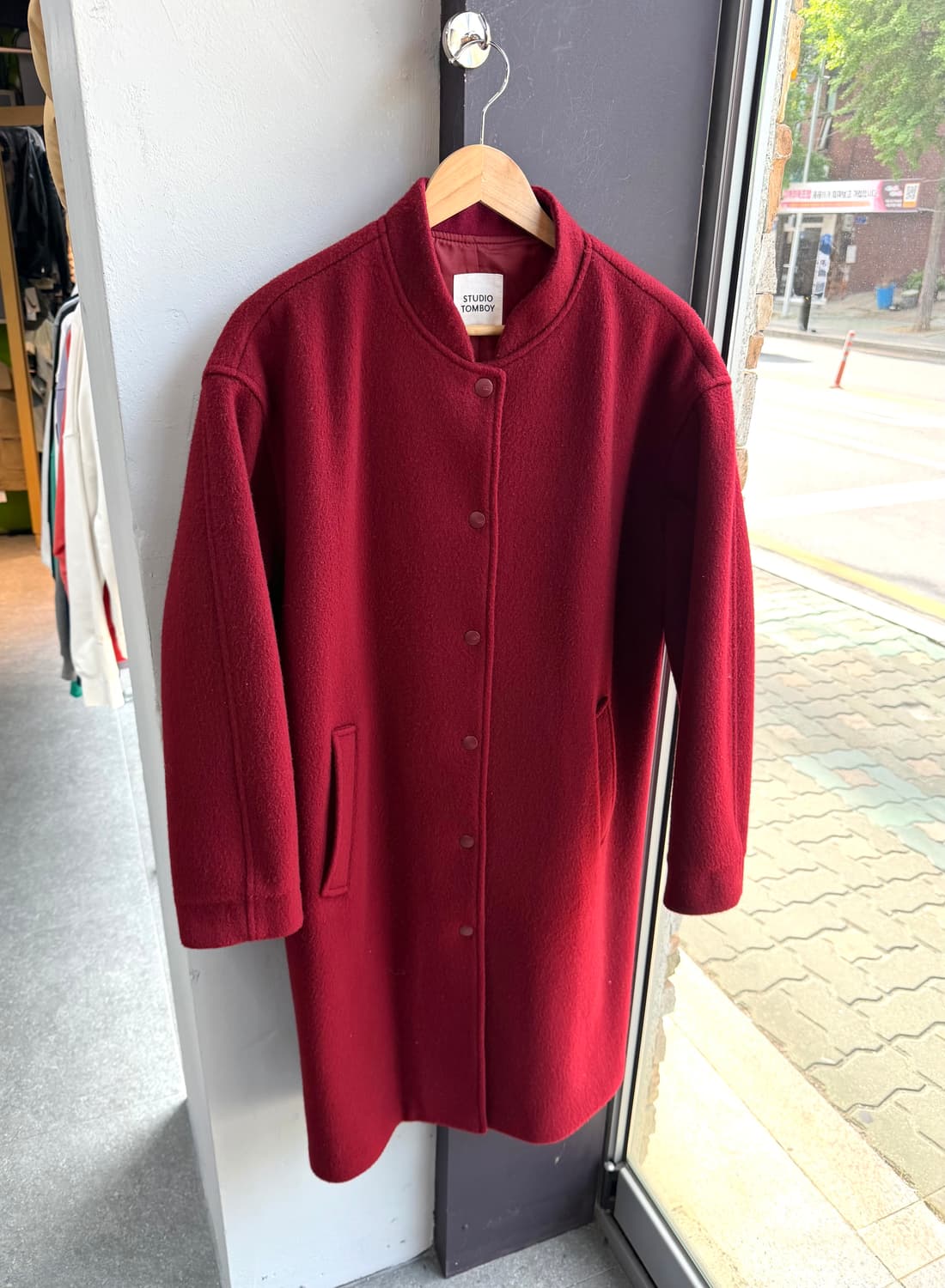 . 스튜디오톰보이 캐시미어 블렌딩 오버 코트 상품이미지2